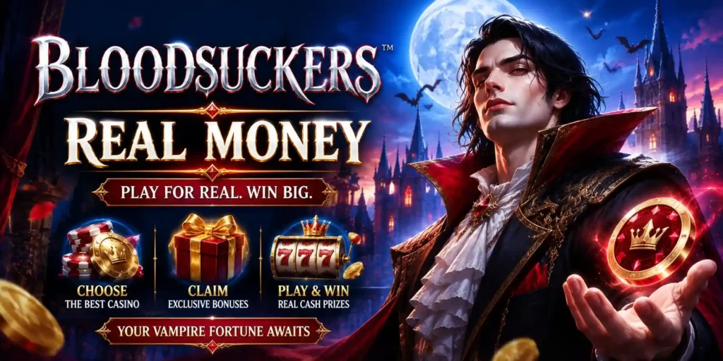 Blood Suckers real money game page