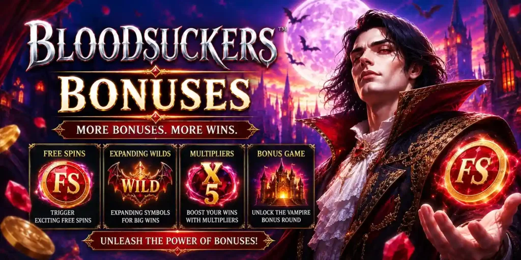 Blood Suckers slot bonuses page