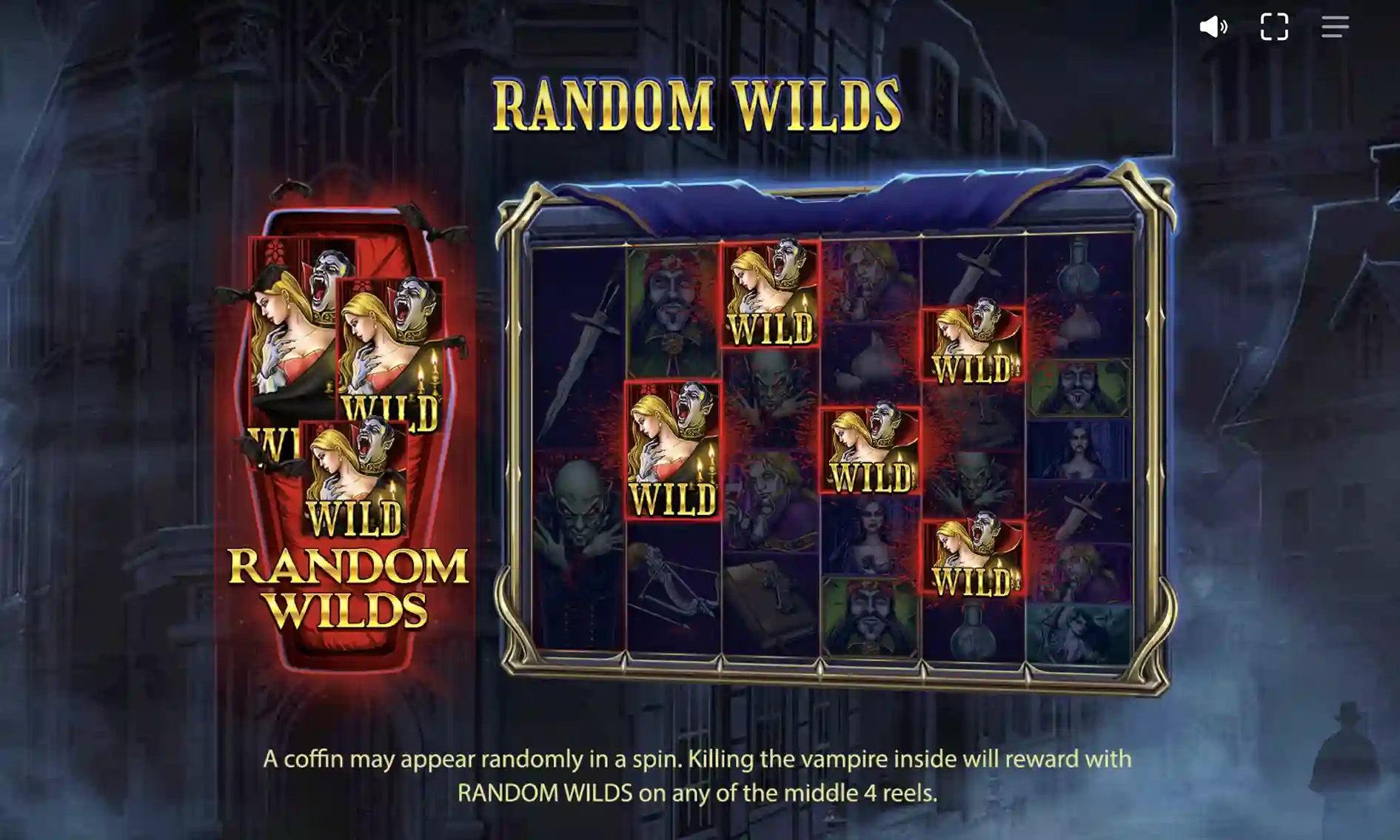 Random Wild feature — Blood Suckers Megaways